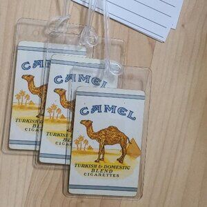 Camel Cigarettes Cigarette Pack Vintage Playing Card Luggage Name Tag Tags (3)